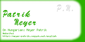 patrik meyer business card